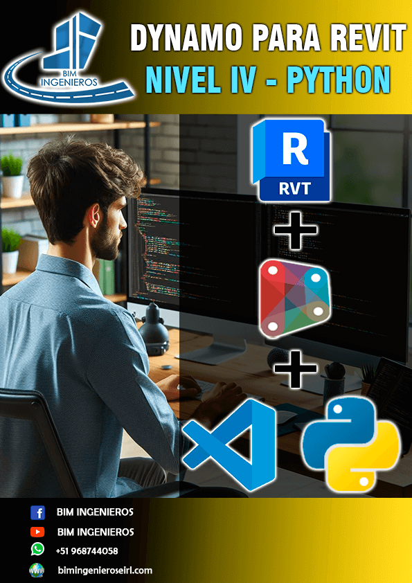 Imagen del curso Dynamo para Revit Nivel IV - Python y la API de Revit